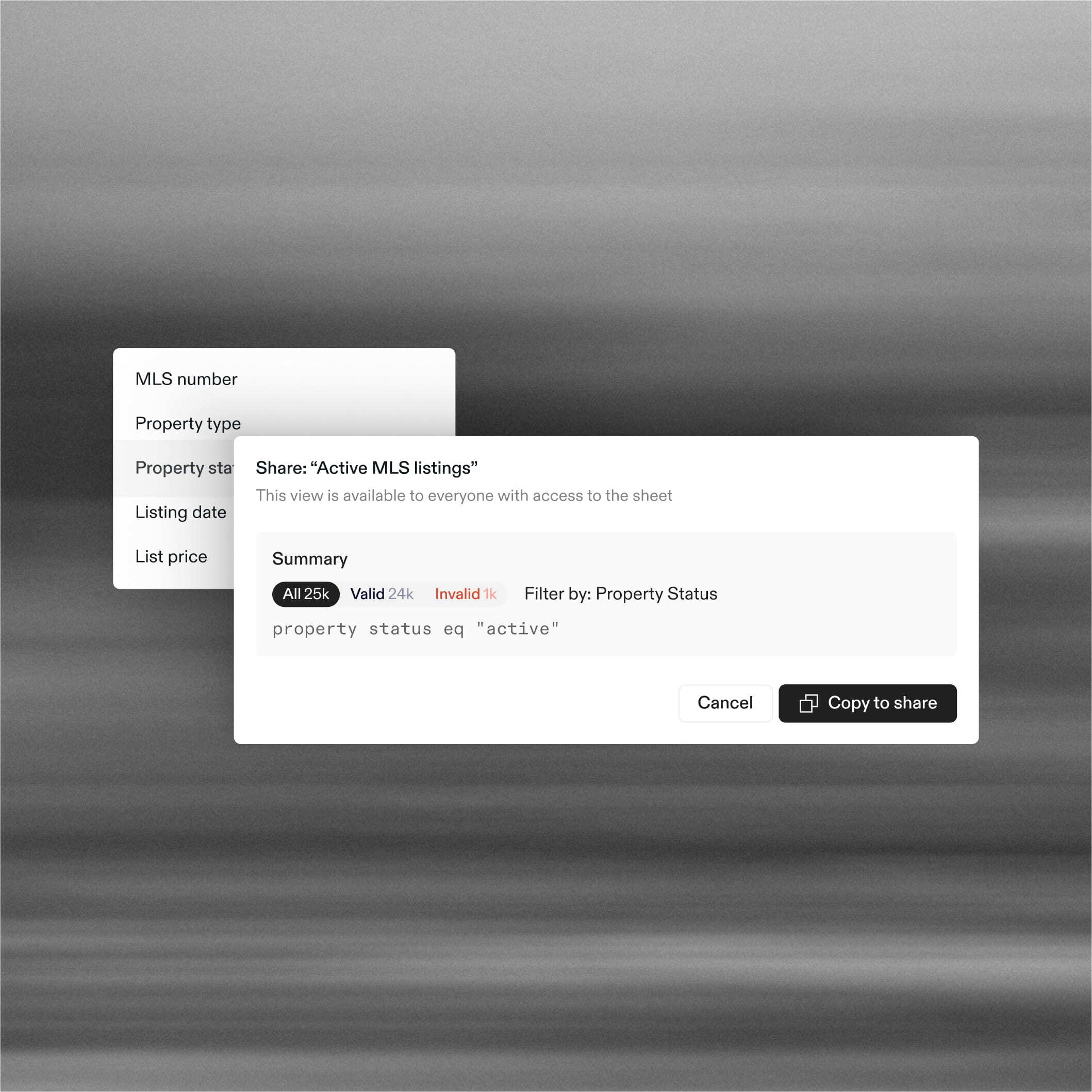 MLS Listing