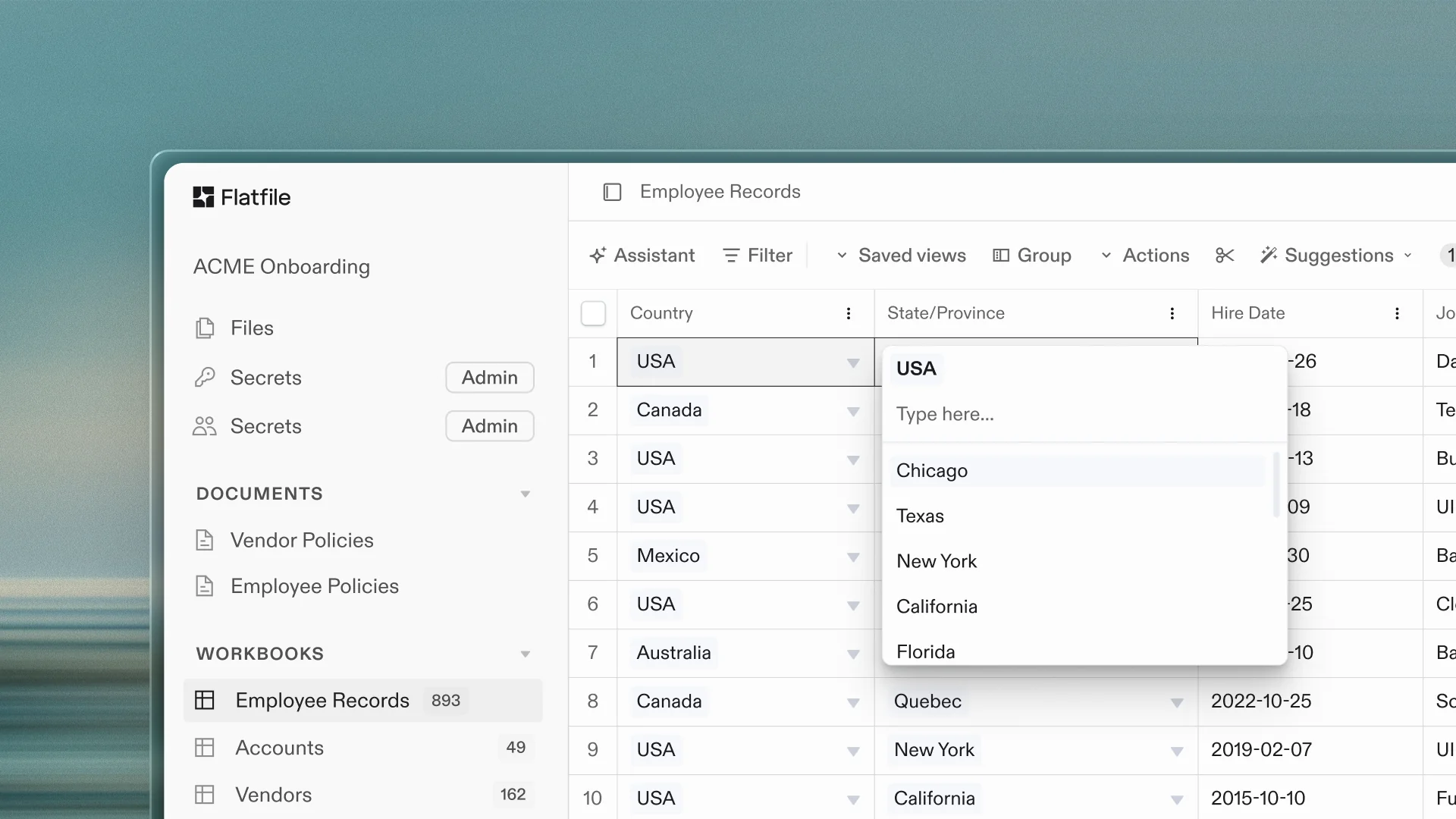Reference field filtering