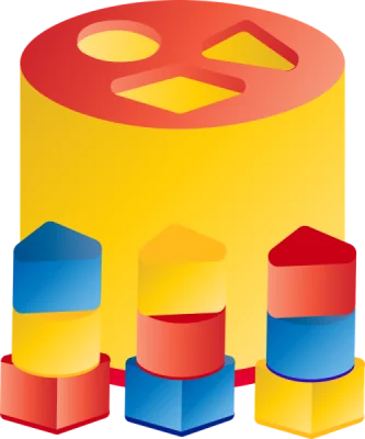 Colorful child's sorting toy as data mapping concept. Image by Nina Garman from Pixabay