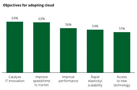 Objectives for adopting cloud graphic