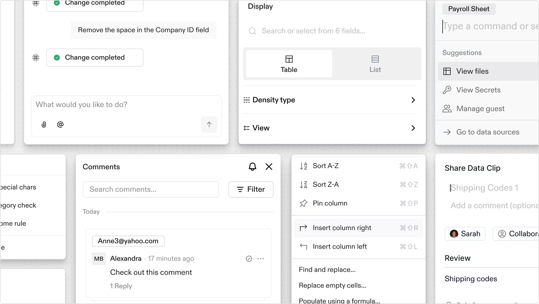 The design system changes as reflected across all of Flatfile's UI