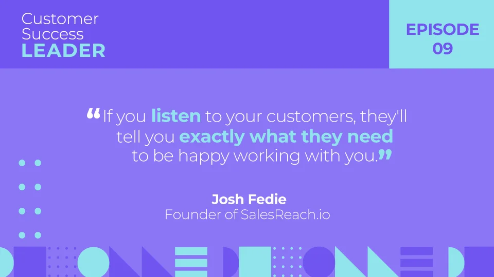 Podcast quote from Josh Freddie