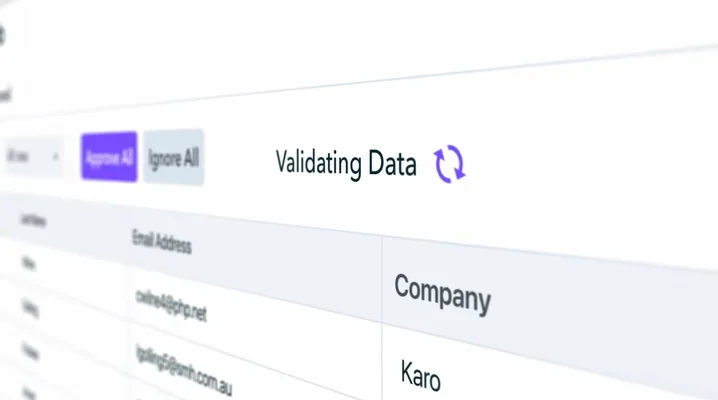 An image of data validation at Flatfile